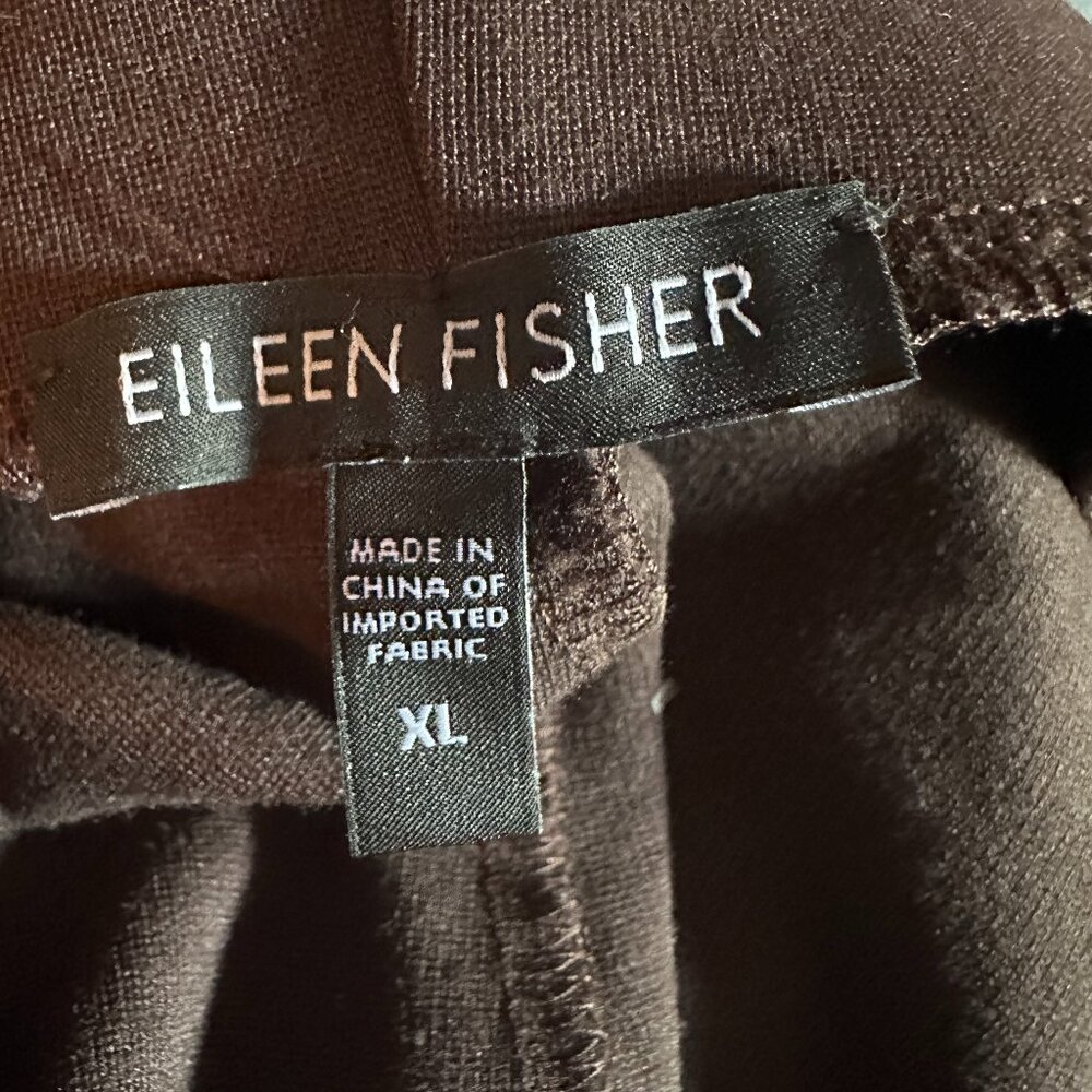 Eileen‎ Fisher Straight Pant Yoke Rayon Knit Musel Brown size XL - Picture 4 of 5